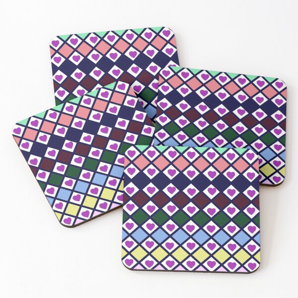 Item preview, Rainbow Heart Diamond Pattern | Colorful Seamless Geometric Love Repeat | Modern Abstract Background designed and sold by HopeAndHustle.