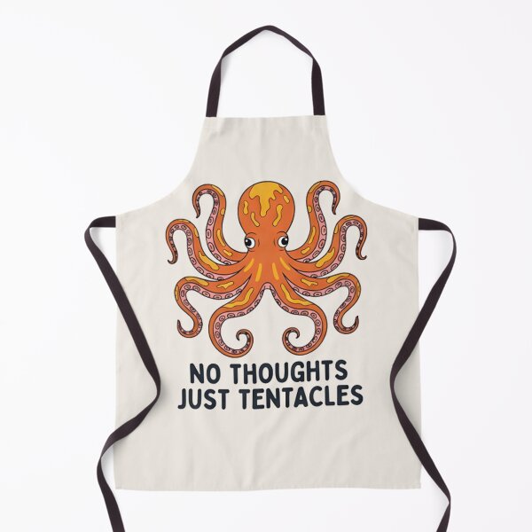 Item preview, No Thoughts Just Tentacles T-Shirt & Sticker – Funny Octopus Meme Graphic Tee designed and sold by ZyxDes.