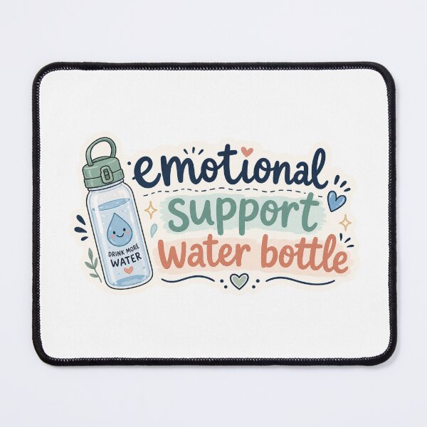 Item preview, Emotional support water bottle designed and sold by PatternFly.