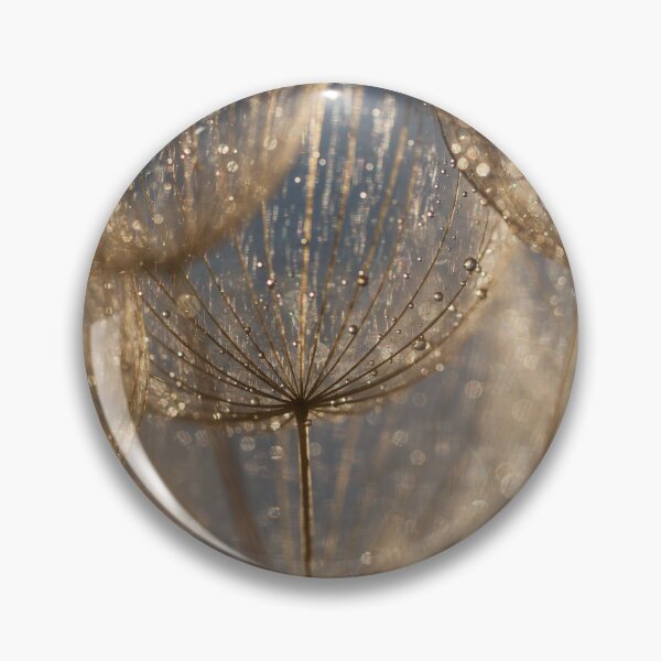 Item preview, Golden Dandelion Heads Dew Drops Magic Art designed and sold by Elżbieta  Kaps.