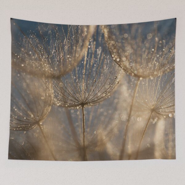 Item preview, Golden Dandelion Heads Dew Drops Magic Art designed and sold by Elżbieta  Kaps.