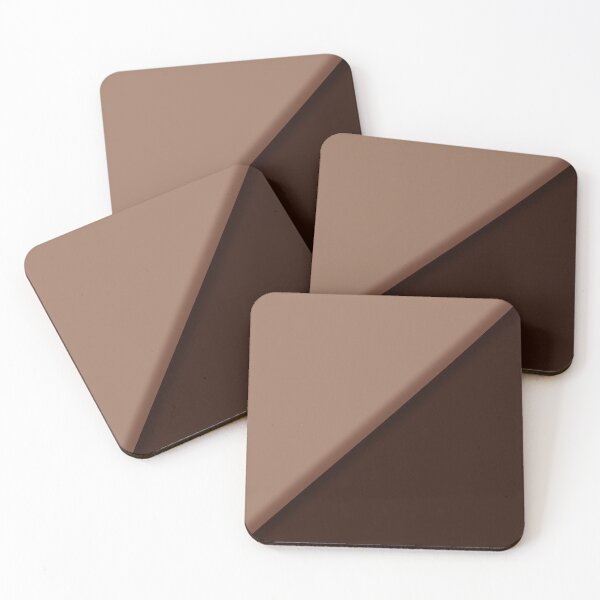 Item preview, Minimalist Dark Chocolate Brown and Mocha designed and sold by pluielegere.