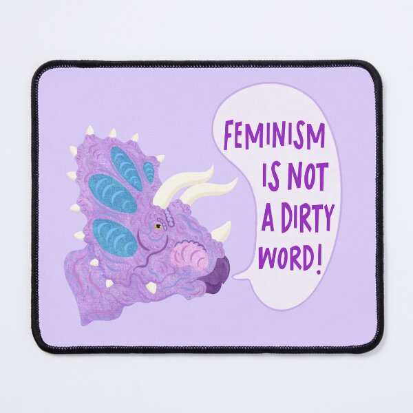 Item preview, Feminist Triceratops designed and sold by JasperAndPudArt.
