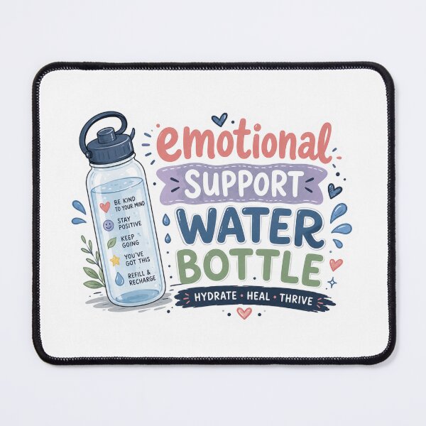 Item preview, Emotional support water bottle designed and sold by PatternFly.