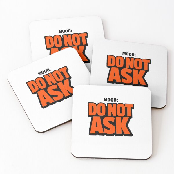 Item preview,  Do Not Ask Funny Introvert Quote Typography Sticker designed and sold by Moss & Mellow.