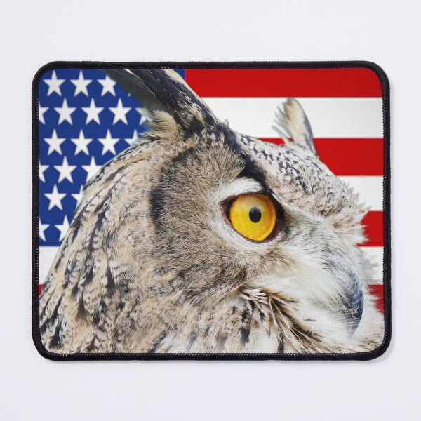 Item preview, Freedom Watcher — Patriotic Owl Profile designed and sold by Jomsunshine.