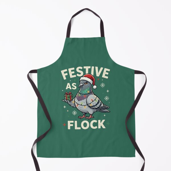Item preview, Festive as Flock Christmas Pigeon designed and sold by azule1.