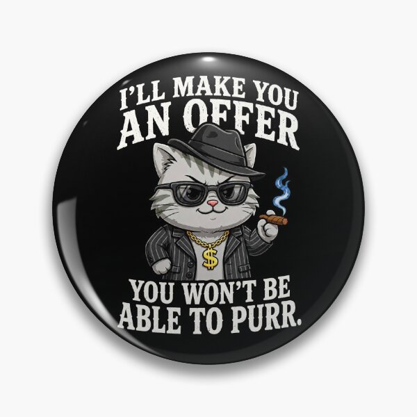 Item preview, Funny Mafia Cat Shirt – I'll Make You an Offer You Won't Be Able to Purr – Gangster Cat Gift for Cat Lovers designed and sold by Kittcatking.