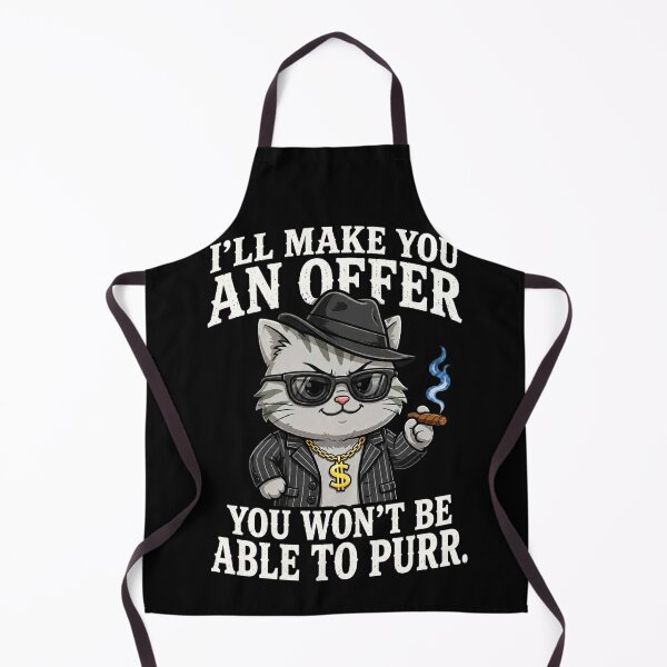 Item preview, Funny Mafia Cat Shirt – I'll Make You an Offer You Won't Be Able to Purr – Gangster Cat Gift for Cat Lovers designed and sold by Kittcatking.