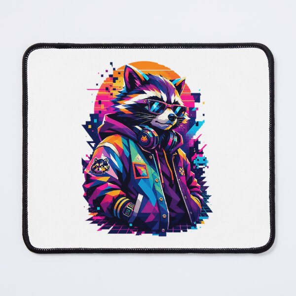 Item preview, Neon Rebel Raccoon  designed and sold by lokabrand.
