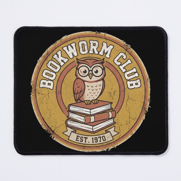 Item preview, Bookworm Club Vintage Wise Owl Reading Books Vintage Emblem designed and sold by TeNovaStudio.