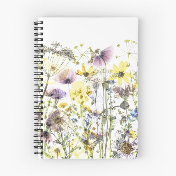 Item preview, Pressed Flower Meadow Botanical Art Glowing Floral Nature Design designed and sold by Elżbieta  Kaps.