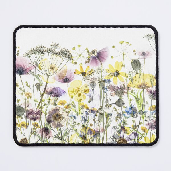 Item preview, Pressed Flower Meadow Botanical Art Glowing Floral Nature Design designed and sold by Elżbieta Kaps.