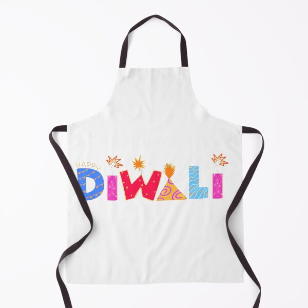 Item preview, Happy Diwali Festive Typography Fireworks Hand Drawn Celebration Art designed and sold by somimalikkk.