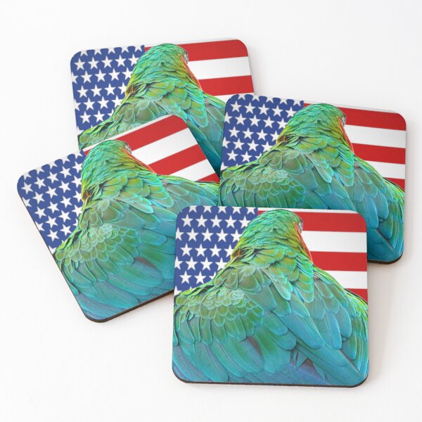 Item preview, Tropical America — Macaw Feathers and Flag designed and sold by Jomsunshine.