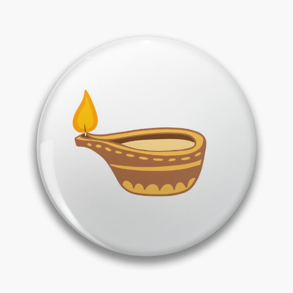 Item preview, Traditional Clay Diya Oil Lamp Indian Festival Light Illustration designed and sold by somimalikkk.
