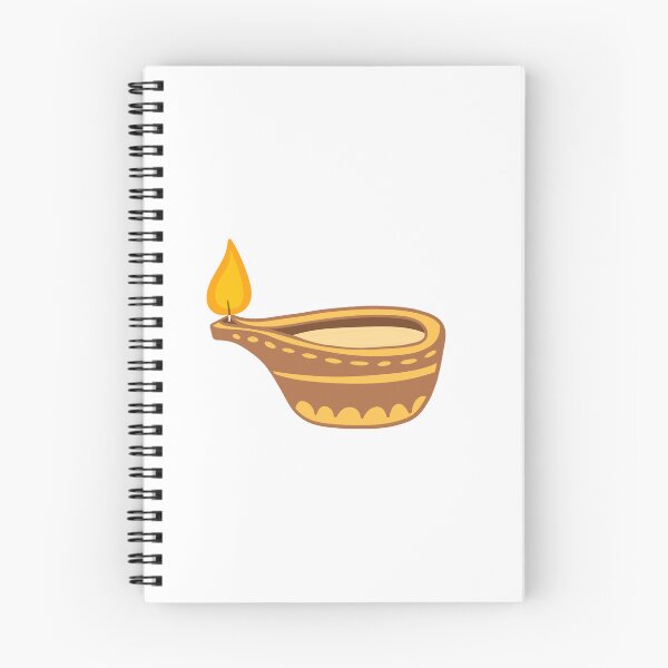 Item preview, Traditional Clay Diya Oil Lamp Indian Festival Light Illustration designed and sold by somimalikkk.