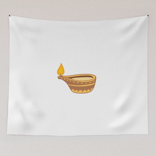 Item preview, Traditional Clay Diya Oil Lamp Indian Festival Light Illustration designed and sold by somimalikkk.