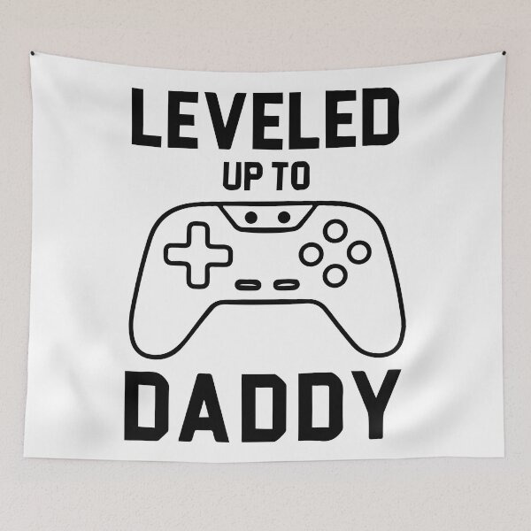 Item preview, Leveled Up To Daddy Funny Gamer Dad Gift Graphic designed and sold by BrownHorse90s.