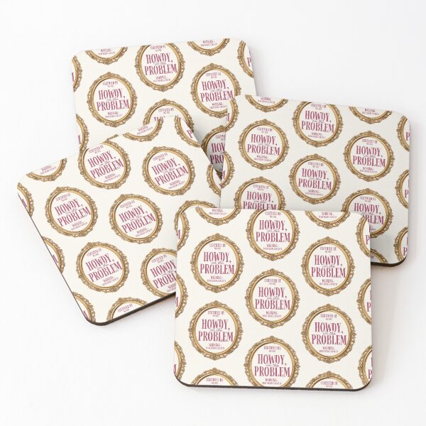 Item preview, Howdy Im The Problem Vintage Gold Mirror Typography designed and sold by Artemis & Woven Collective.