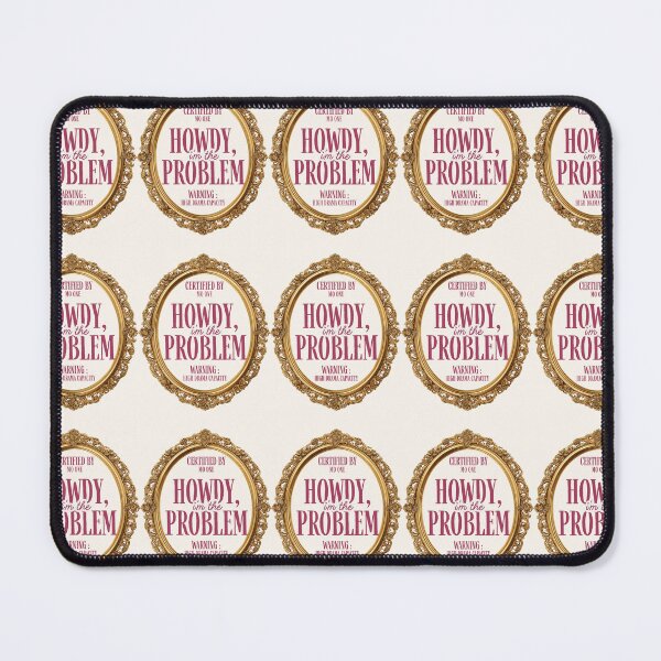 Item preview, Howdy Im The Problem Vintage Gold Mirror Typography designed and sold by Artemis & Woven Collective.