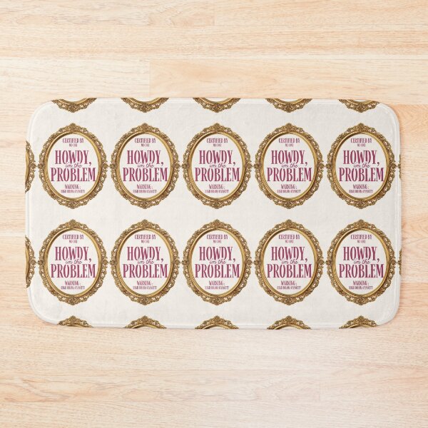 Item preview, Howdy Im The Problem Vintage Gold Mirror Typography designed and sold by Artemis & Woven Collective.