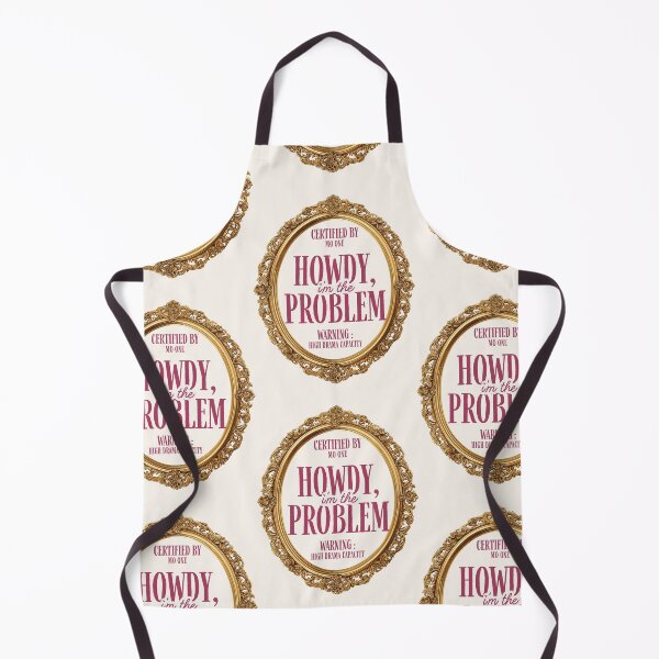 Item preview, Howdy Im The Problem Vintage Gold Mirror Typography designed and sold by Artemis & Woven Collective.