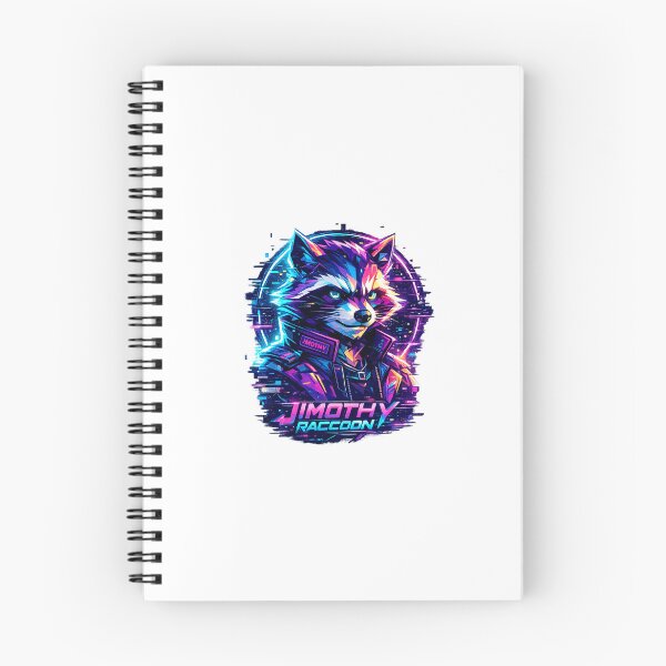 Item preview, Neon Rebel Jimothy The Cyberpunk Raccoon designed and sold by lokabrand.