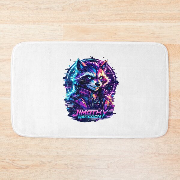 Item preview, Neon Rebel Jimothy The Cyberpunk Raccoon designed and sold by lokabrand.