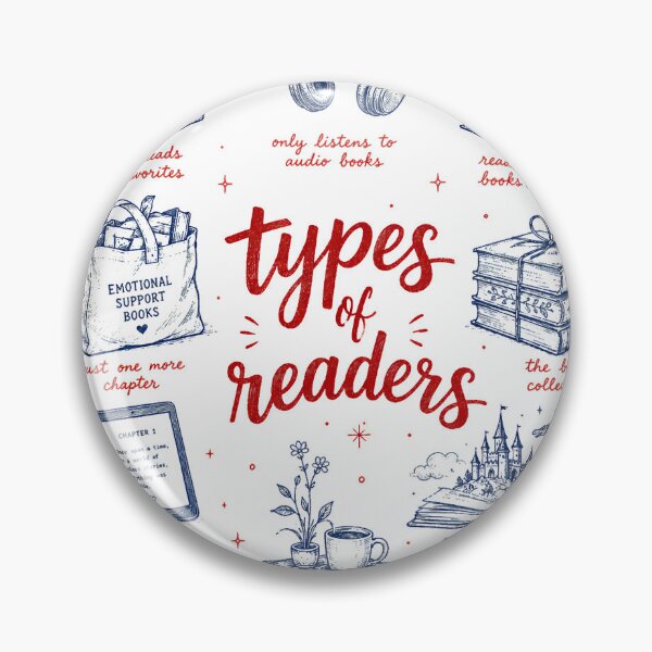 Item preview, Types of Readers Book Lover Reading Nerd designed and sold by Auchi_Verse.