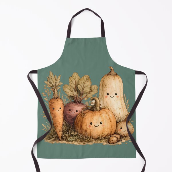 Item preview, Cute Autumn Harvest Veggies | Kawaii Pumpkin, Beet, Carrot & Butternut Squash Design designed and sold by KAM-KAM-STORE.