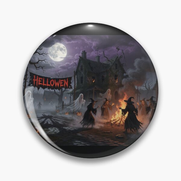 Item preview, Witches' Sabbath Night - Scary Halloween Forest Art designed and sold by Nela-&-Lena.