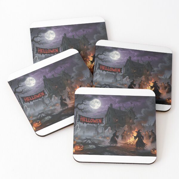 Item preview, Witches' Sabbath Night - Scary Halloween Forest Art designed and sold by Nela-&-Lena.