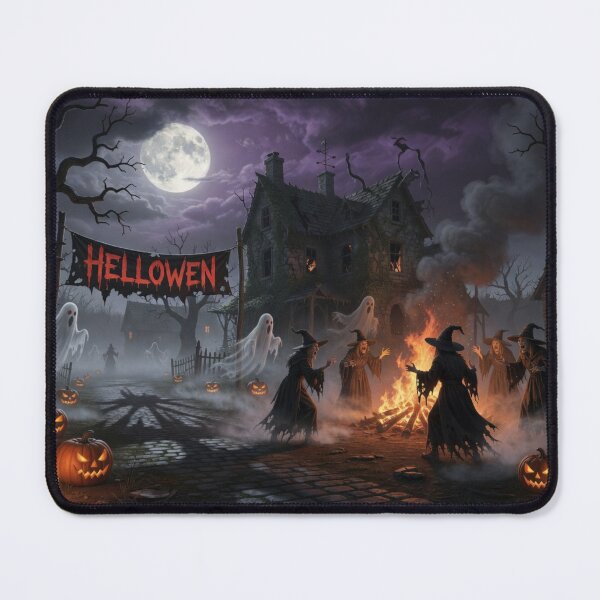 Item preview, Witches' Sabbath Night - Scary Halloween Forest Art designed and sold by Nela-&-Lena.