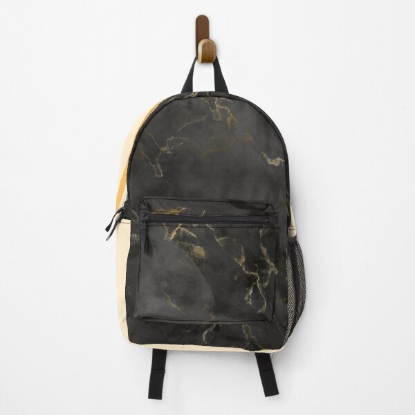 Item preview, Luxury black marble gold foil stripes cream split designed and sold by Verantia.