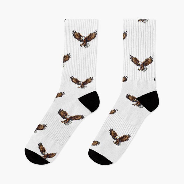 Item preview, Majestic Flying Eagle Sticker – Powerful Bald Eagle Wings Spread Wildlife Graphic designed and sold by irfanshikh.