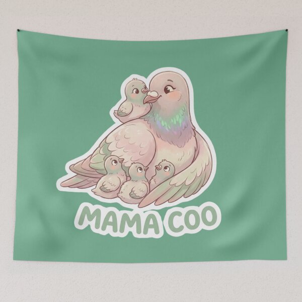 Item preview, Mama Coo Pigeon Family designed and sold by azule1.