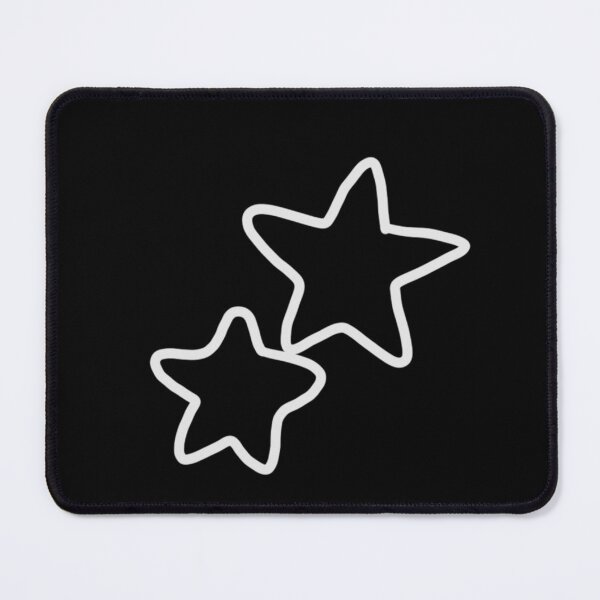Item preview, Cute Twin Stars Outline Aesthetic Hand Drawn Doodle Artwork designed and sold by SomiMotion.