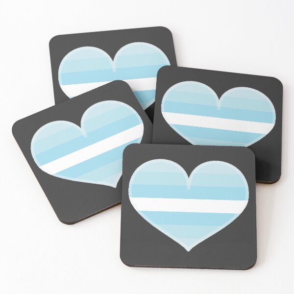 Item preview, Demiboy Blue Pride Heart [Dark Edition] designed and sold by Roxzania.