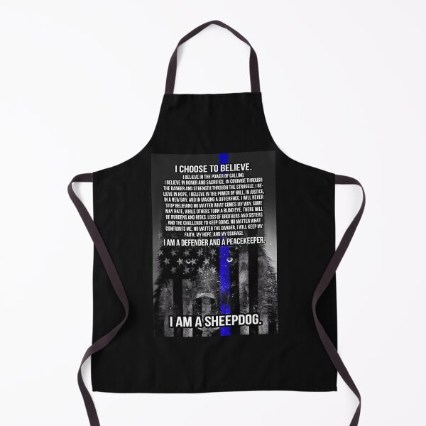 Item preview, I Am A Sheepdog Thin Blue Line Police Defender Peacekeeper Poster designed and sold by CanvasFuse.