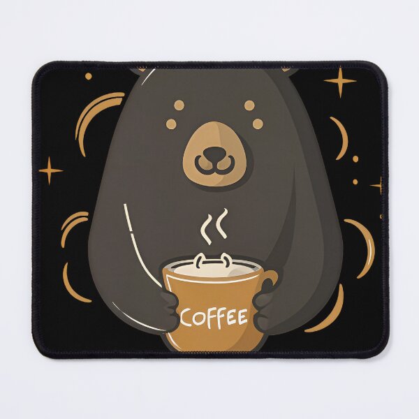 Item preview, Minimalist Caffeine Lover Cozy Modern Animal -Coffee Bear- designed and sold by Noorkin.