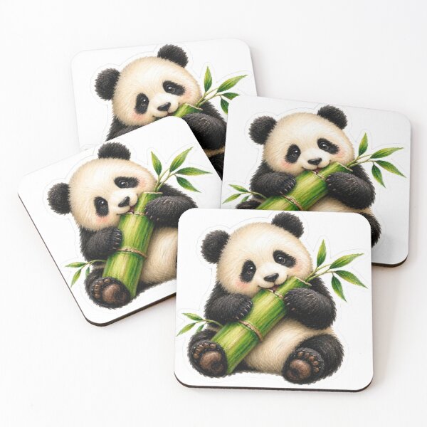 Item preview, Panda Eating Bamboo designed and sold by Snurly.