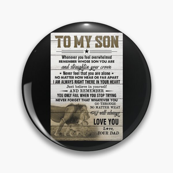 Item preview, To My Son Whenever You Feel Overwhelmed Lion Love Dad Poster designed and sold by MagicatcoArt.