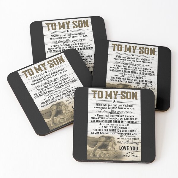 Item preview, To My Son Whenever You Feel Overwhelmed Lion Love Dad Poster designed and sold by MagicatcoArt.