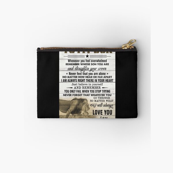 Item preview, To My Son Whenever You Feel Overwhelmed Lion Love Dad Poster designed and sold by MagicatcoArt.