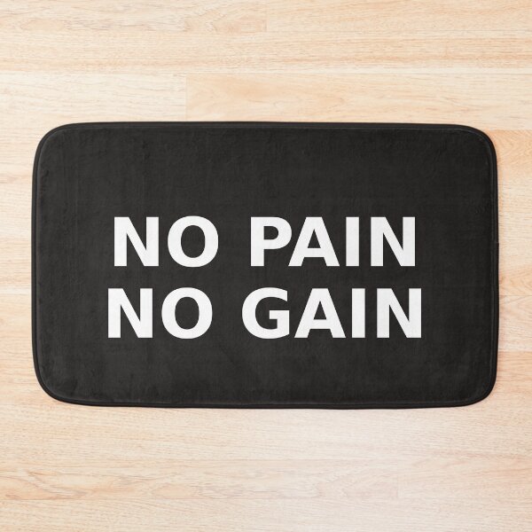 Item preview, No Pain No Gain Motivational Gym Quote – Fitness Workout Typography designed and sold by irfanshikh.