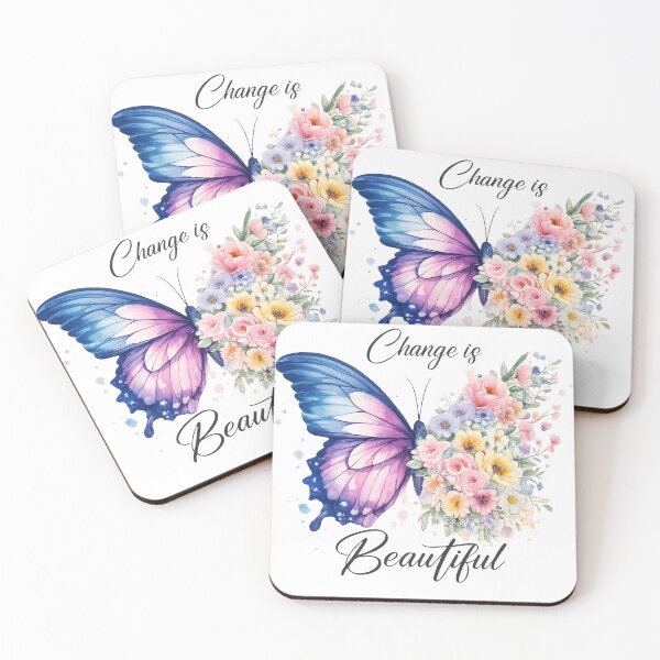 Item preview, Change Is Beautiful Butterfly Floral Art designed and sold by DKSH1234.