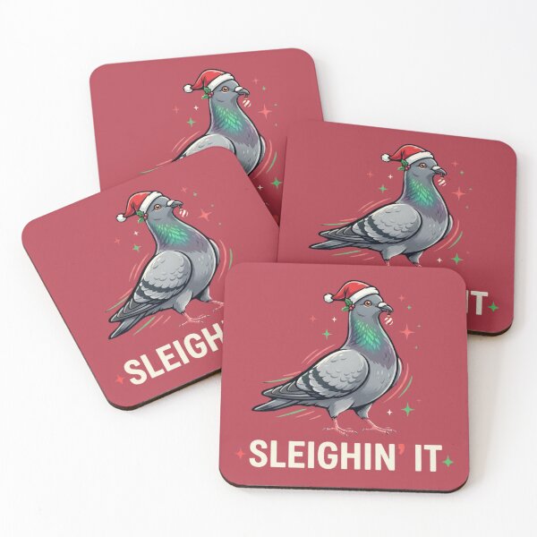 Item preview, Sleighin’ It Christmas Pigeon designed and sold by azule1.