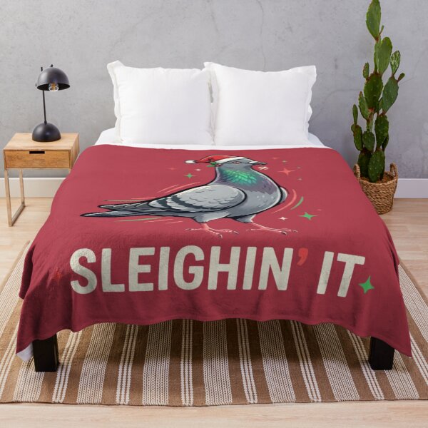 Item preview, Sleighin’ It Christmas Pigeon designed and sold by azule1.
