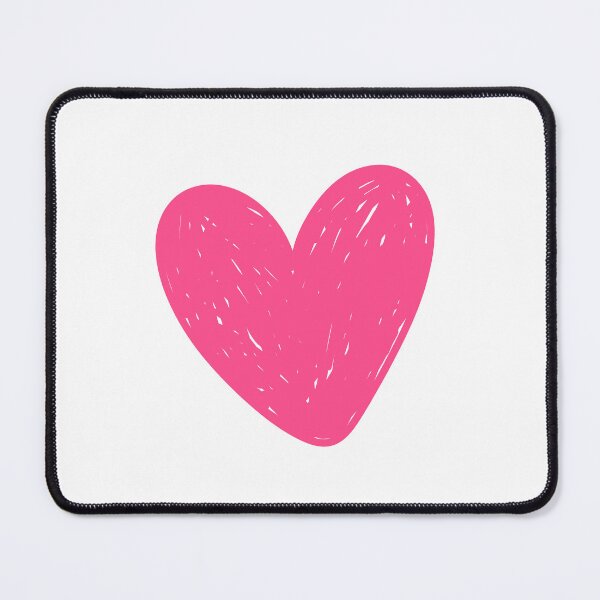 Item preview, Cute Textured Pink Heart Sketch Hand Drawn Aesthetic Illustration designed and sold by somimalikkk.